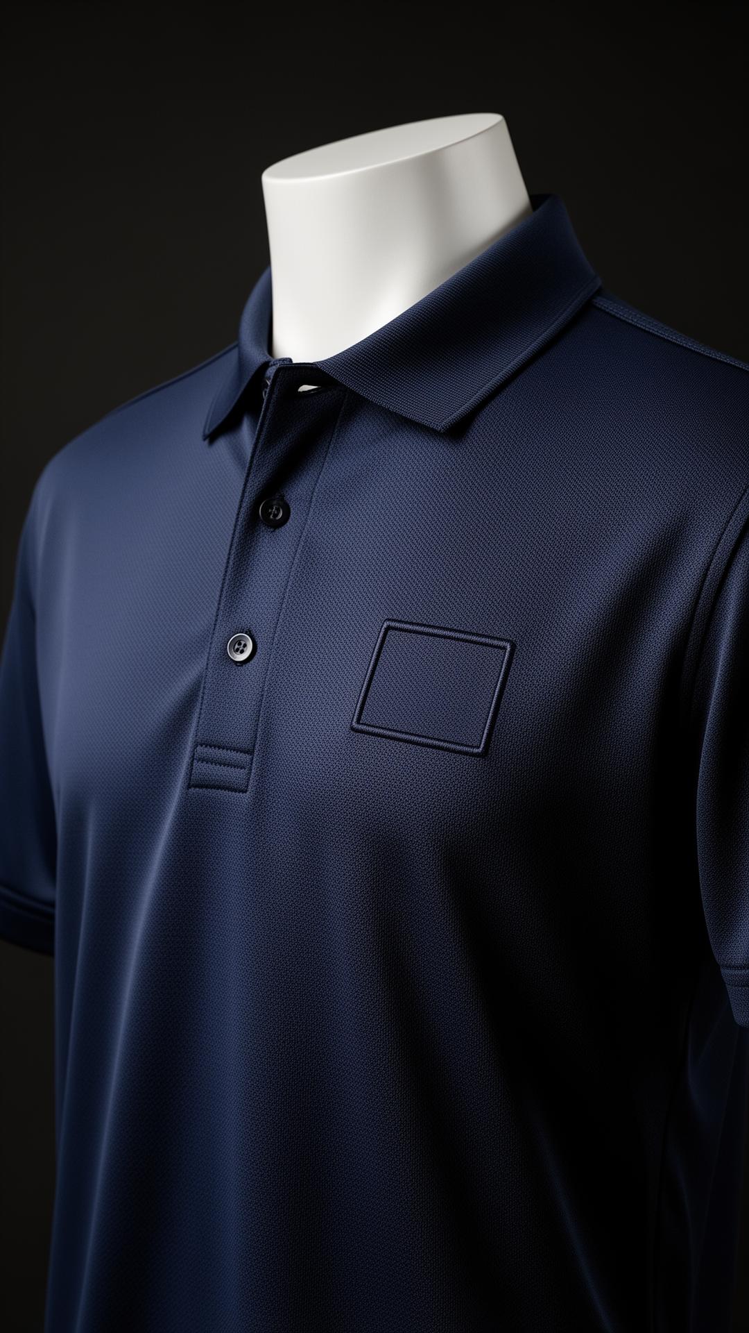 ESD-Poloshirt mit kundenspezifischer Etikettierung